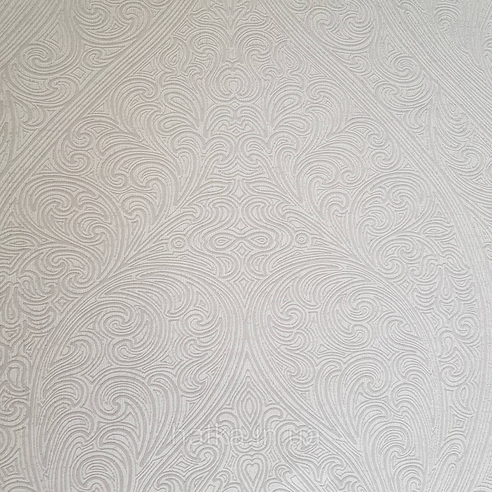 Шпалери метрові вінілові на флізелін Villa Marburg Lombardi вензель великий структурний бежевий Київ - фото 2