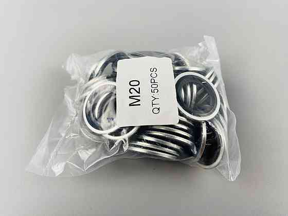 Шайба з гумовим кільцем NBR всередині 20 мм, для гідравліки, олії, води, повітря. Мукачево