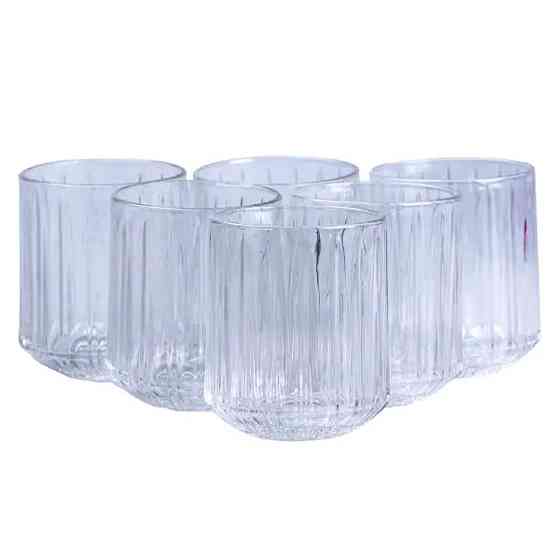 Набір склянок скляних 6 штук по 315 мл прозорий HP518 Київ