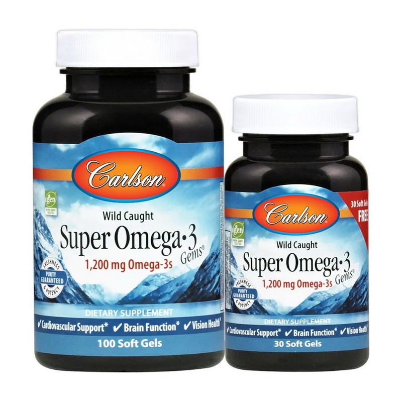 Super Omega 3 1,200 mg wild caught (100+30 soft gels) Луцьк - фото 1