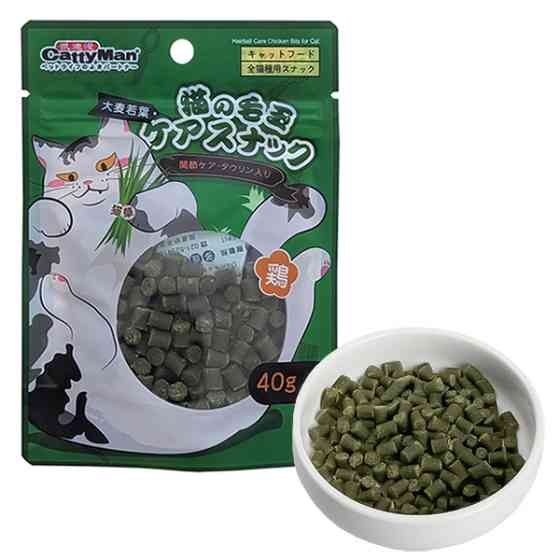 CattyMan Hairball Care Chicken Bits КЭТТИМЕН КУРИЦА ВЫВЕДЕНИЕ ШЕРСТИ кусочки функциональное лакомство для котов Киев