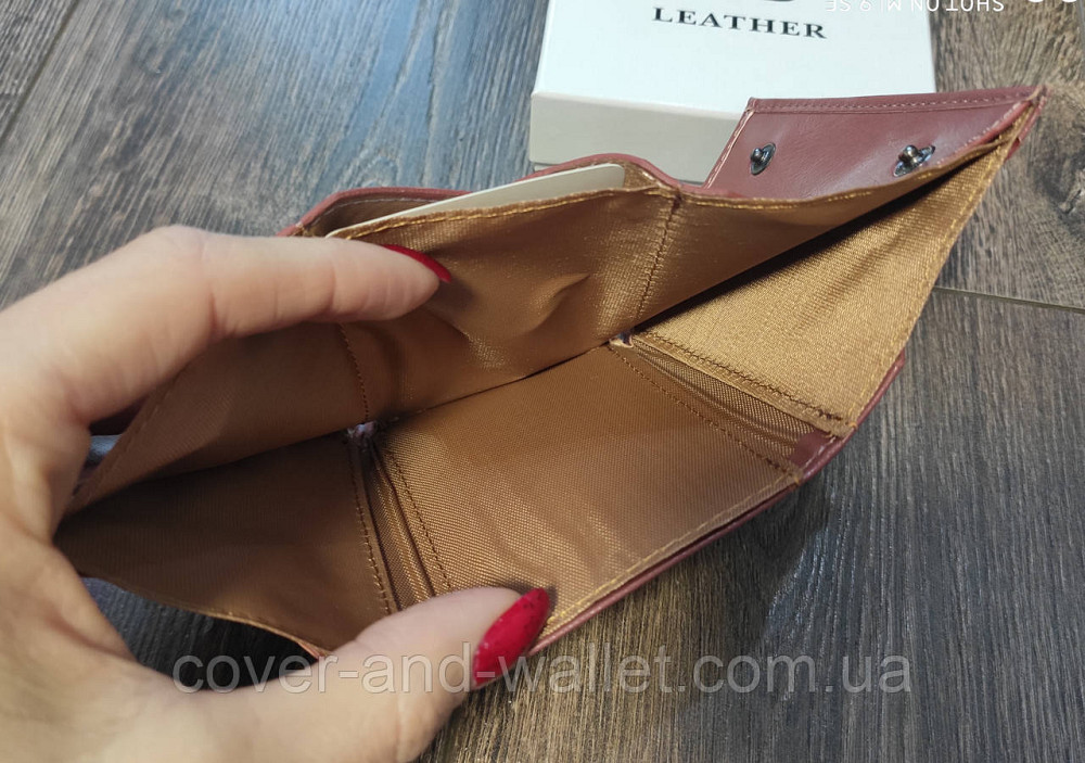 Маленький женский кошелёк пудрового цвета MD 610 Киев - изображение 4