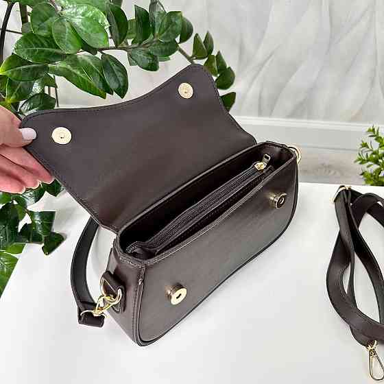 Гарний, стильний клатч. НАТУРАЛЬНА ЗАМША +еко шкіра. Коричневий. 301-41 Київ