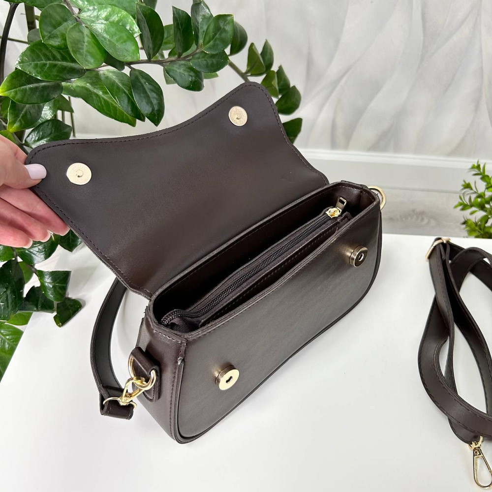 Красивый, стильный клатч. НАТУРАЛЬНАЯ ЗАМША+эко кожа. Коричневый. 301-41 Киев - изображение 5