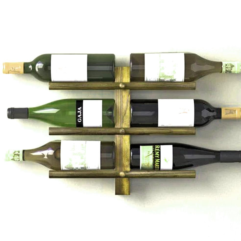 Настенная винная полка 