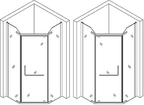 Душевая пятиугольная кабина без поддона RABA N90FS BRAVO (1уп.) (000028404) Киев