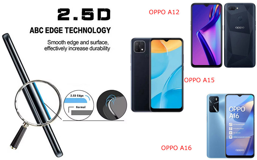 Защитное стекло ArmorGlass для OPPO A12, OPPO A15, OPPO A16 – устойчивое к царапинам и ударам Киев - изображение 2