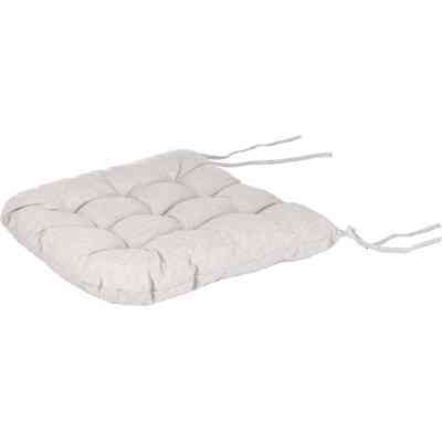 Подушка на стілець Ardesto Oliver, 40х40 см, 100% бавовна, нап-ч: 50% холоф, 50% пп, сірий світлий (ART02OL) Вінниця