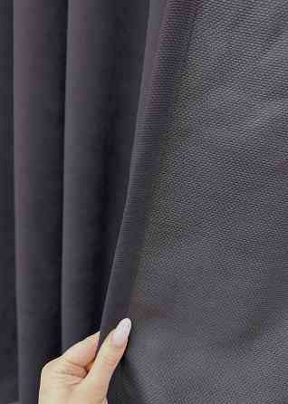 Шторна тканина вельвет, колекція "Velanta" колір графітовий 1879ш Київ