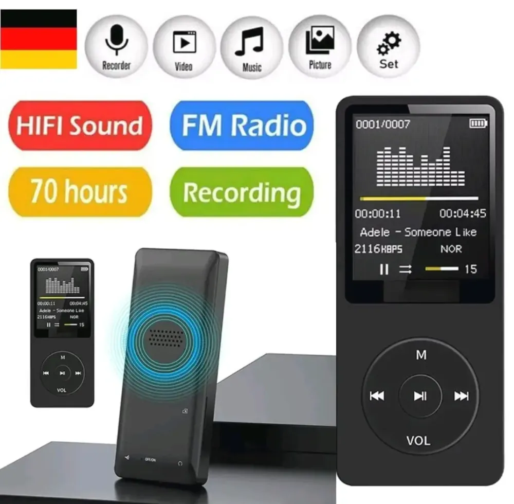Портативний цифровий MP3-плеєр RockStar Audio Play Hi-Fi (32 GB, Schwarz) Луцк - изображение 1