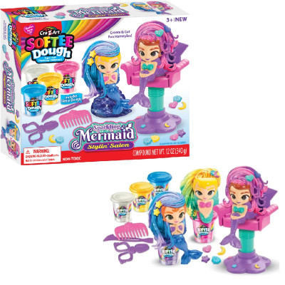 Набор для творчества Cra-Z-Art Салон краси Блискуча русалка, тісто для ліплення, набір 12 од (66606CRA) Винница - изображение 1
