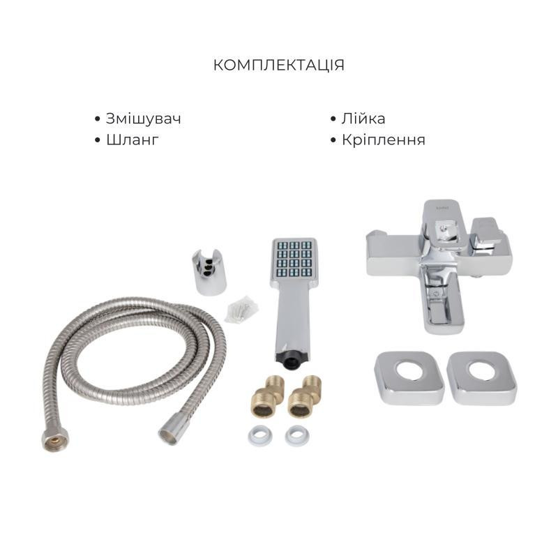 Набір змішувачів Wawel 001 + Wawel 006 Chrome Київ - фото 4