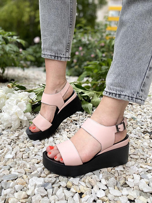 ARLEN Босоніжки жіночі ARLEN Бос-01 пудра (літо, шкіра натуральна) (3791) Коломия - фото 4