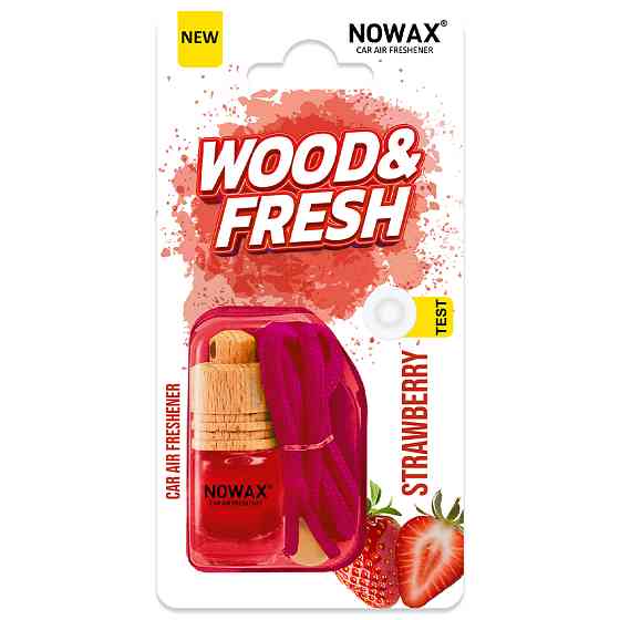 Ароматизатор повітря в блістері Nowax Wood&Fresh - Strawberry Львів