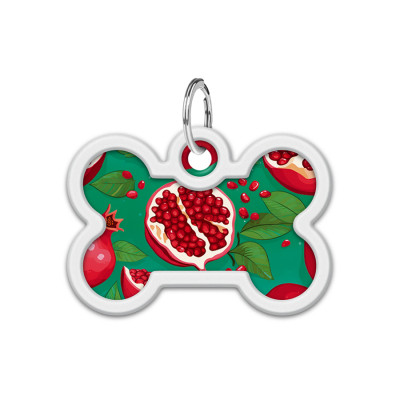 Адресник для тварин WAUDOG Smart ID з QR паспортом "Гранати", кістка 40х28 мм (231-4052) Вінниця - фото 2