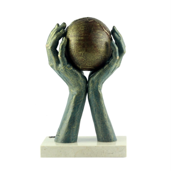 Статуетка ANGLADA Світ в твоїх руках, бронза Рівне