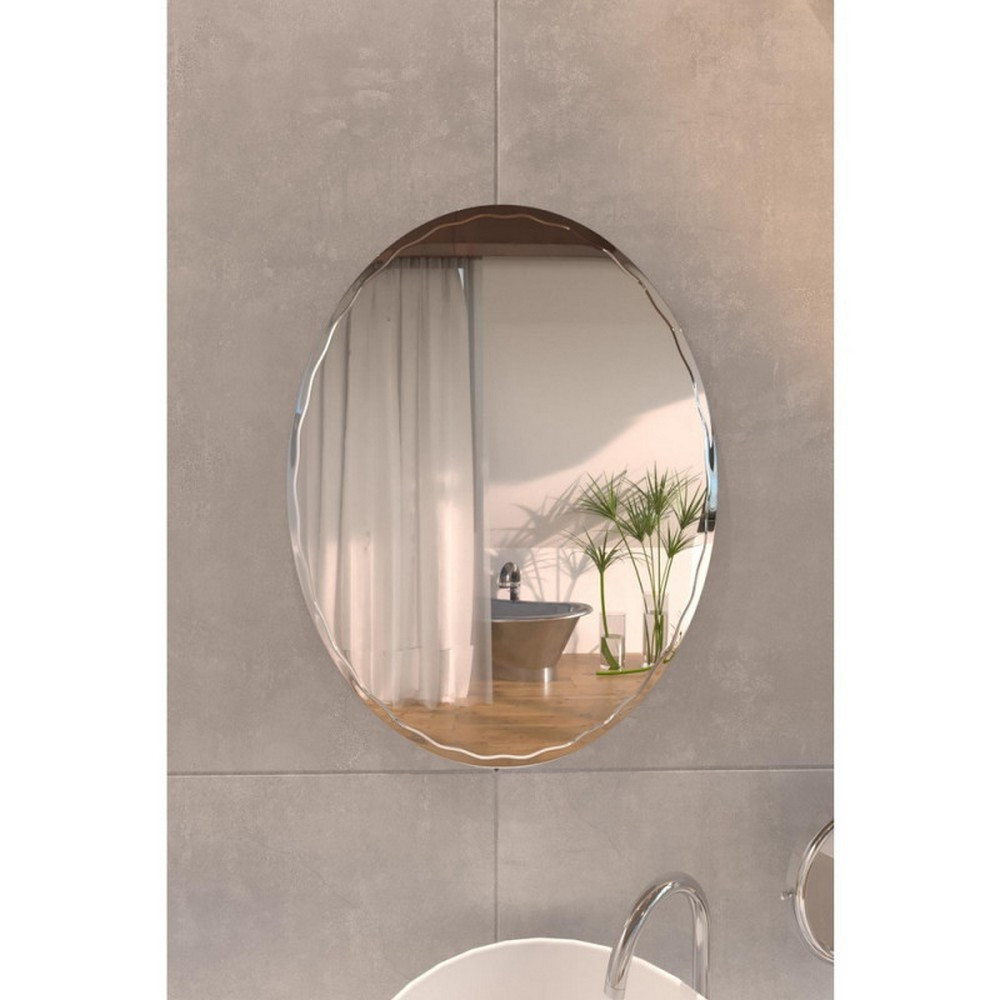 Дзеркало Lidz Latwa 140.07.11 (1) 650х800 настінне овальне з декором LD78LA6580 Київ - фото 3