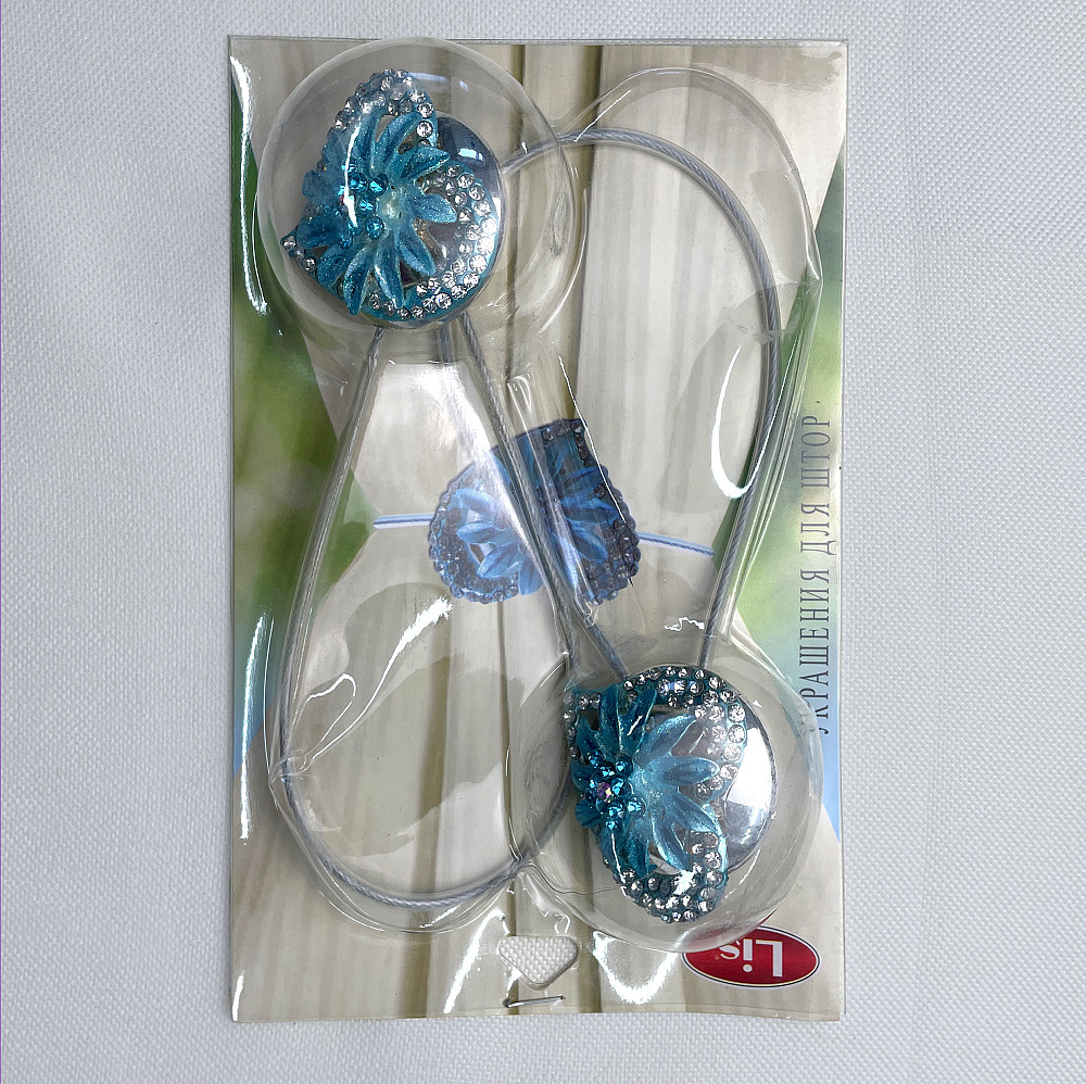 Магніти для штор та гардин "Amour" набір 2 шт Блакитний (81-212) Київ - фото 8