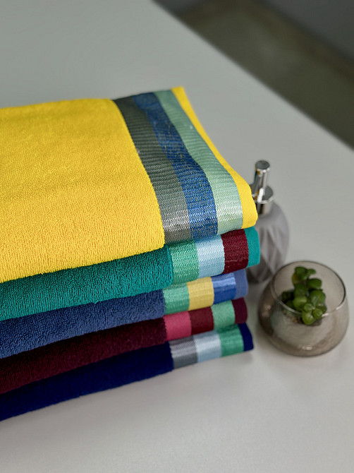 Махровое полотенце Ideal Textile 70*140 см с яркими полосками (56860802) Черновцы - изображение 1
