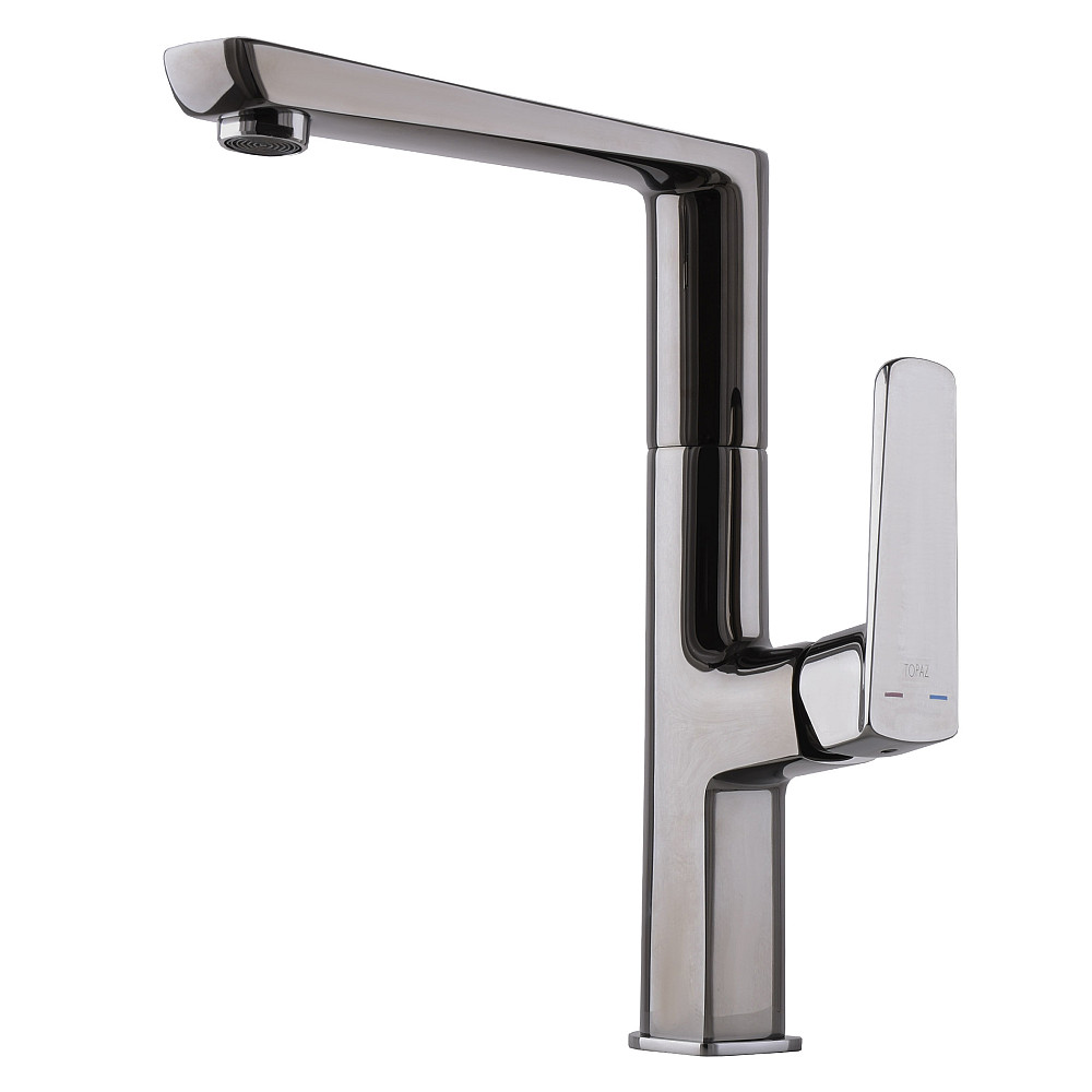 Змішувач для кухні TOPAZ LEXI TL 21401-H57-GB cartridge D25 шланги 55см,титан блиск PVD Луцк - изображение 1