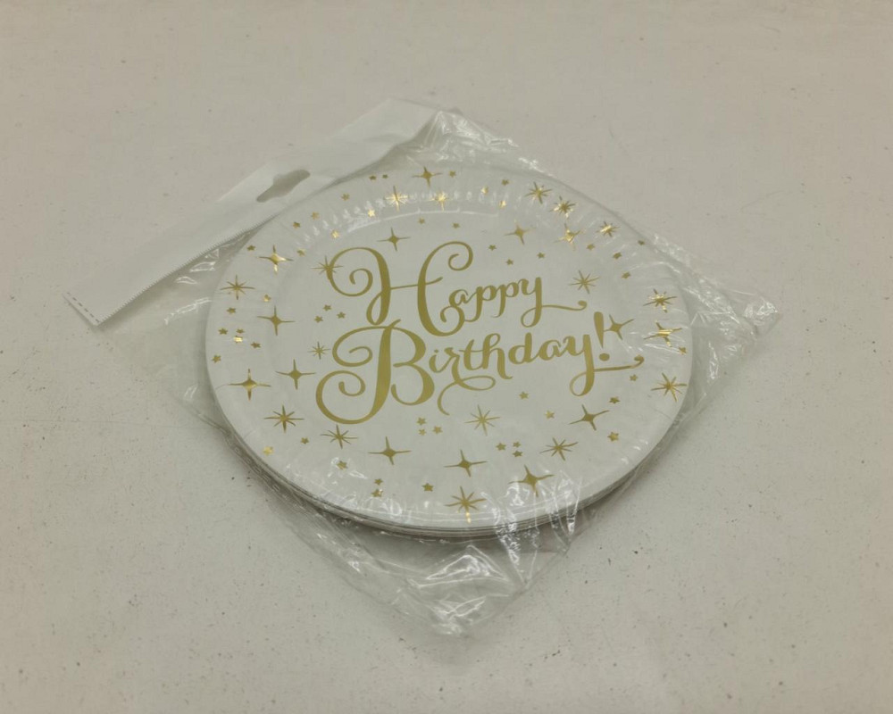 Тарелки бумажные одноразовые детские 