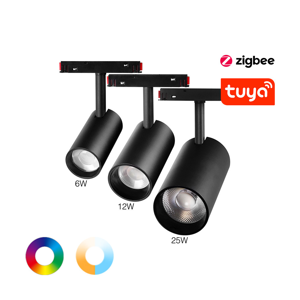 Milight Магнітний трековий світильник спотлайт TUNABLE WHITE+RGB (RGB+CCT) 12W RF2.4G + ZigBee Киев - изображение 1