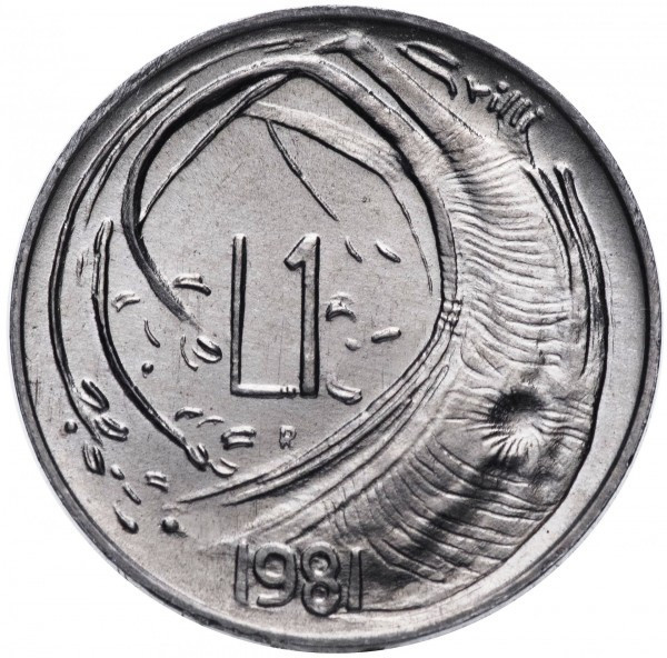 Свята. Монета 1 лира. 1981 рік, Сан-Маріно. UNC Полтава - фото 1