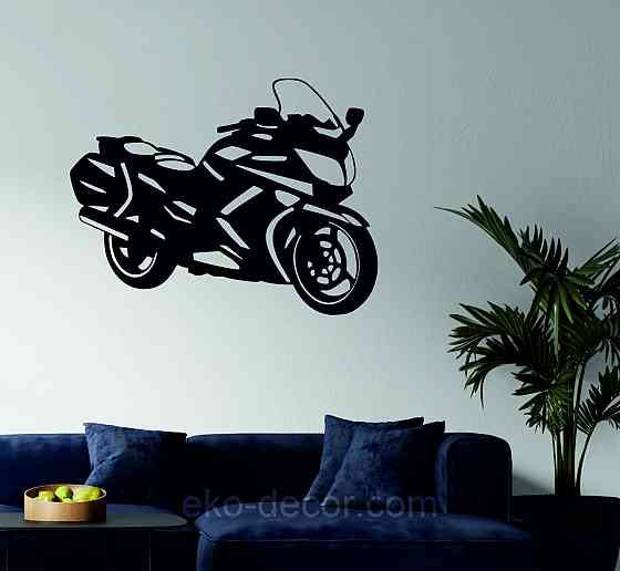 Декоративное настенное Панно «Мотоцыкл» Декор на стену 70*53 см, Черный Киев