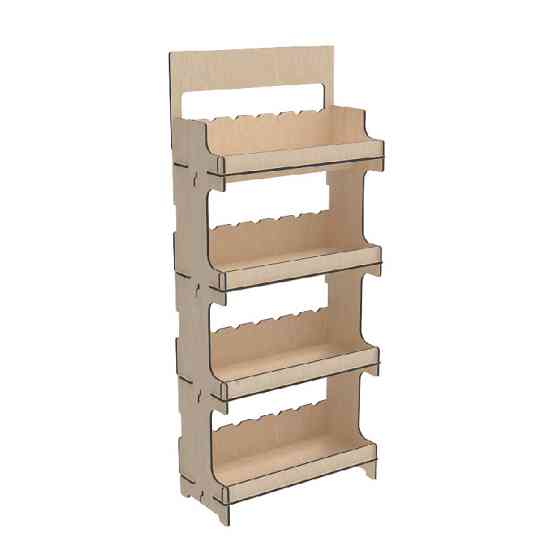 Стеллаж из фанеры EKOSTAR 640х300х1500 Киев