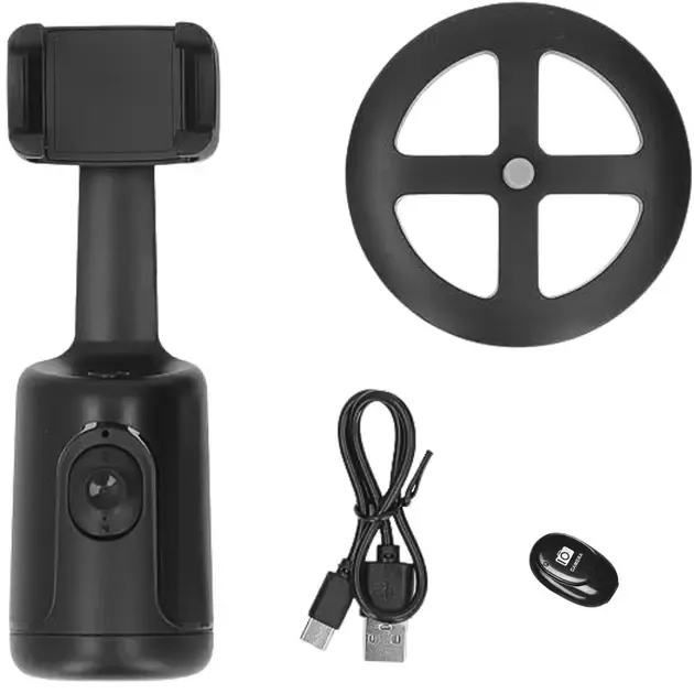 Умный акумуляторний монопод P01 с датчиком движения Аккумуляторный стабилизатор для телефона настольный смарт штатив Коломия - фото 8