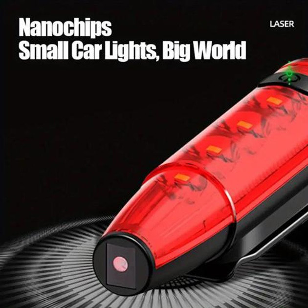 Велоліхтар на багажник LEADBIKE LD77-LS-4 LED, Задній акумуляторний велоліхтар, EI-258 що перезаряджається Київ - фото 2