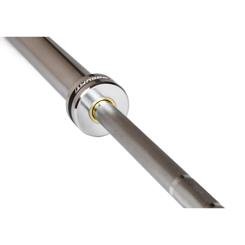 Гриф для штанги олімпійський Качай Залізо на підшипниках прямий 220 см 50мм хром Київ - фото 3