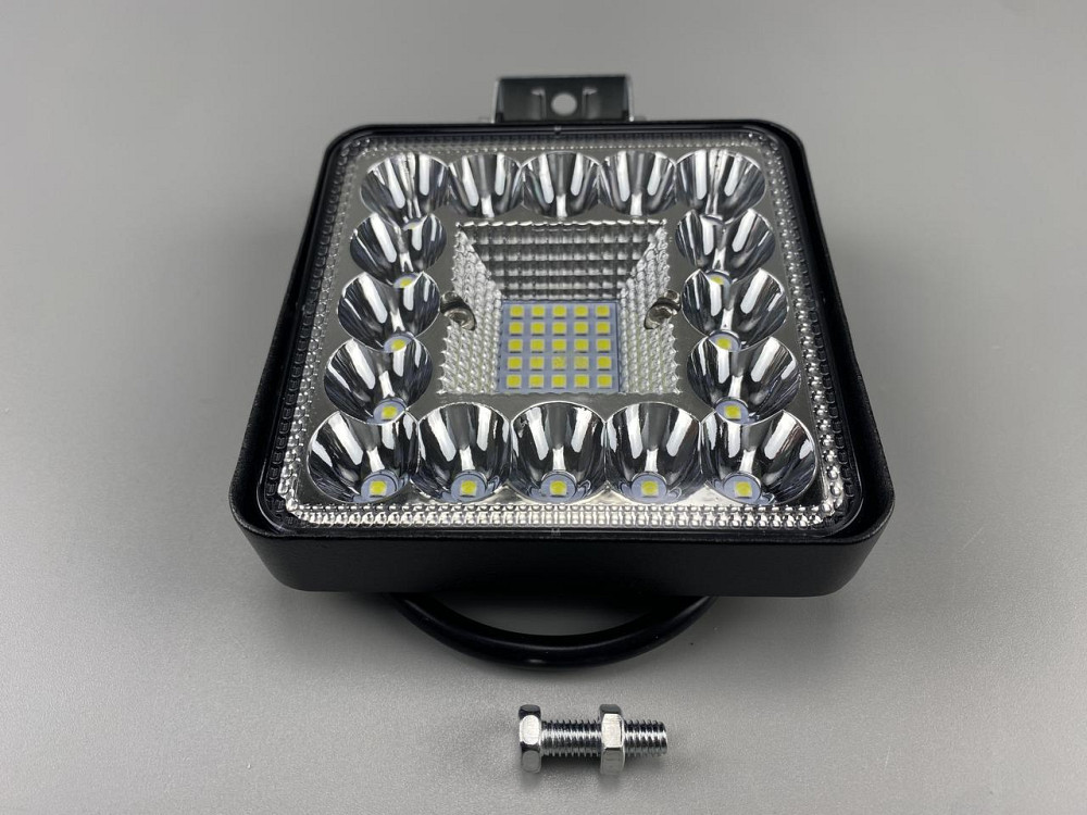 Квадратна автомобільна фара LED світлодіодна 41 led діод 6500K 9-80В додаткове освітлення авто Мукачево - фото 7