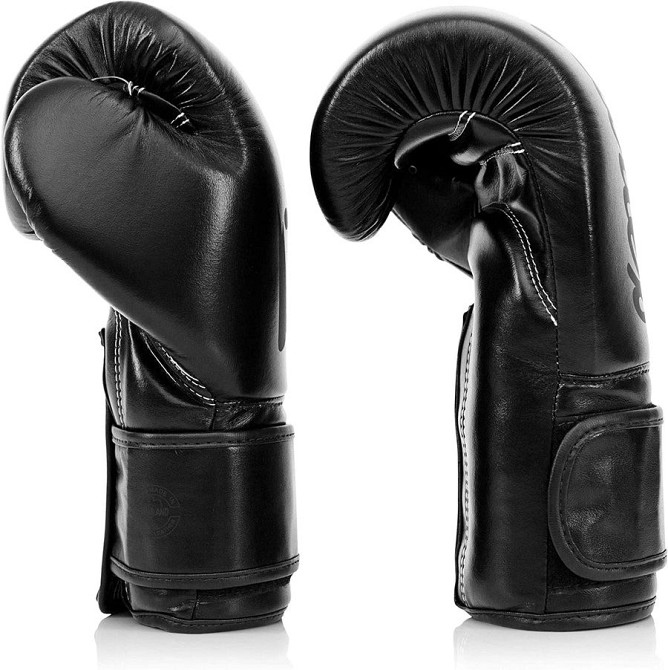 Боксерські рукавиці Fairtex BGV14SB Black 16 унцій (бинти в комплекті) Кам'янське - фото 7