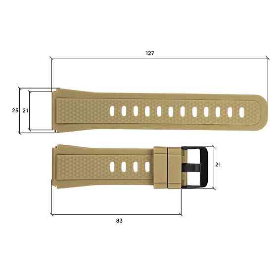 Ремінець для смарт годин K56PRO Khaki SBR Київ