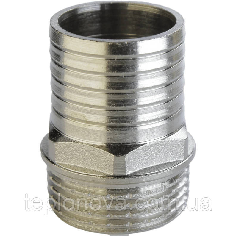 Штуцер нікельований 1| НР х 25 мм штампований А2070А (нк) VA Чернівці - фото 1