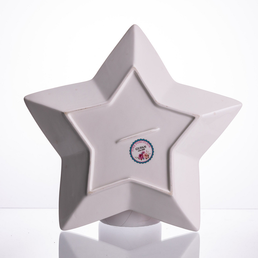 Сервірувальне новорічне блюдо для закусок Christmas 25,5 (см) з порцеляни HP-SDHK-19 Київ - фото 2