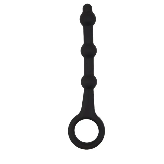 Анальная цепочка силикон Chisa Black Mont 13.5 sm черная Sex Aura Киев