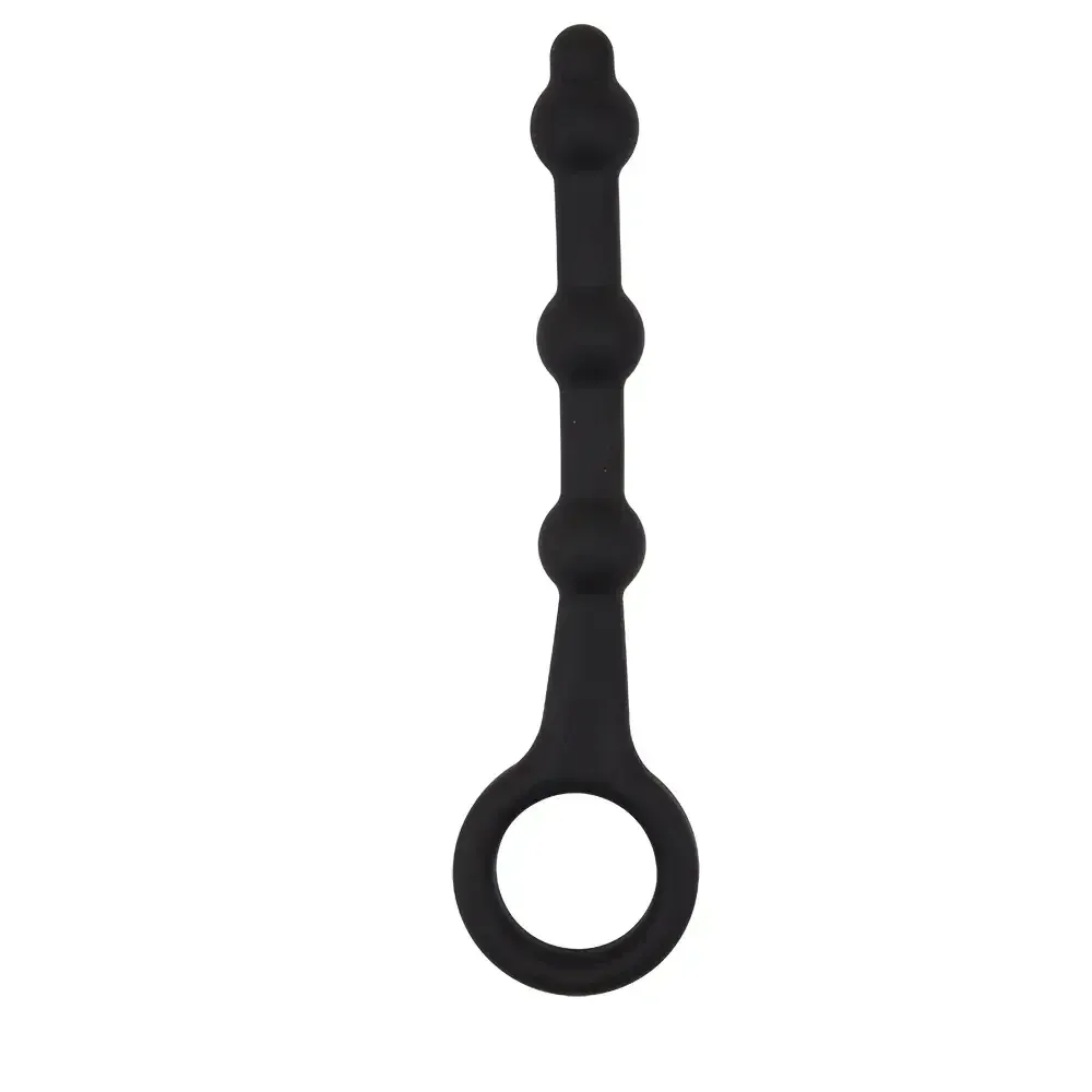 Анальная цепочка силикон Chisa Black Mont 13.5 sm черная Sex Aura Киев - изображение 2