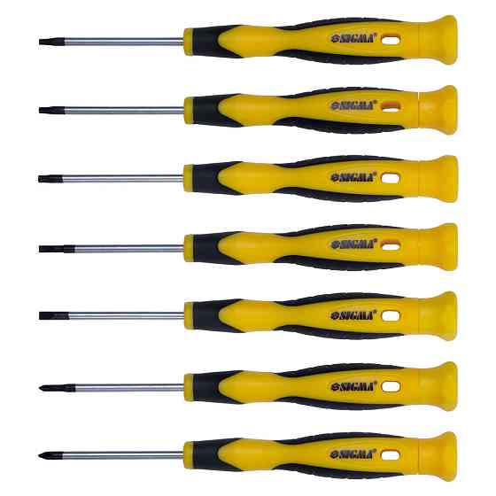 Sigma Набор отверток для точных работ 7шт CrV (пласт кейс) SIGMA (4003211) Коломыя