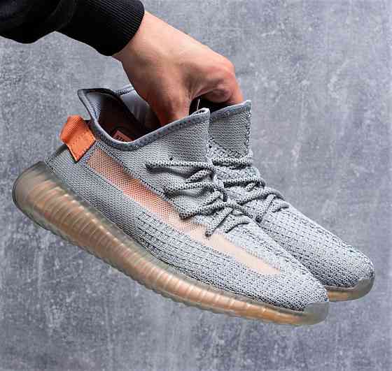 Кросівки в стилі AD!DAS Сірі Адідас Чоловічі Ізі Буст (розміри: 41,42) - 96-4 Дніпро