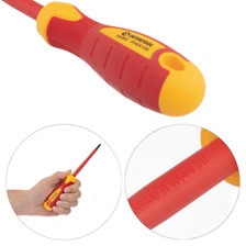 Набір викруток діелектричних 3 шт. - шліц 5.5мм; хрест 5,6мм + викрутка-індикатор Мукачево - фото 6