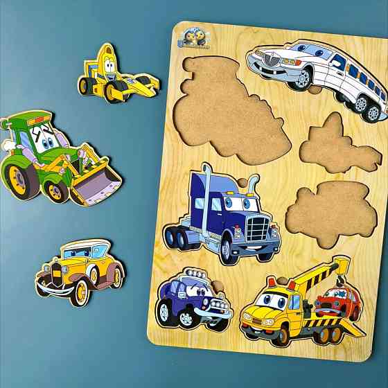 Деревянный пазл-вкладыш 