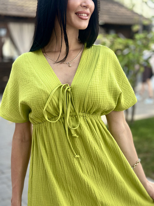 Довга муслінова сукня "Lira" | Батал Київ - фото 4