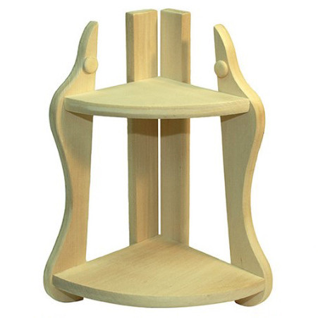 Угловая настенная полка 