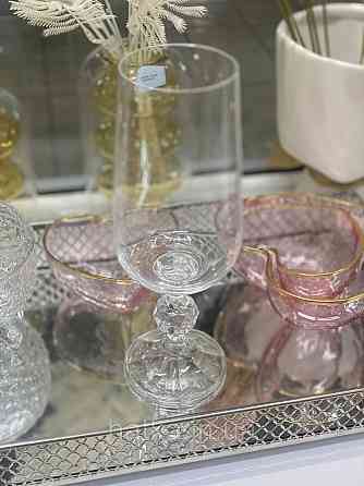 Набір келихів для вина пива 6 шт BOHEMIA "Claudia" 280 мл прозоре скло з гарною ніжкою Київ