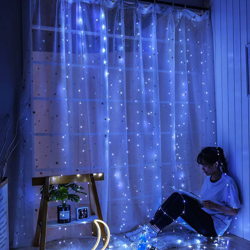 Світлодіодна гірлянда завіса (водоспад) 300 Led 3*3м синя 220V CW-GW-300L33VWFBL ColorWay Житомир - фото 4