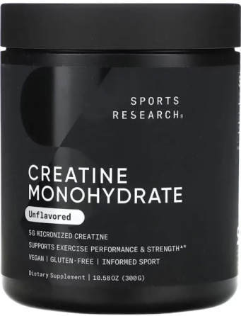 Креатин Sports Research Creatine Monohydrate 300g Київ