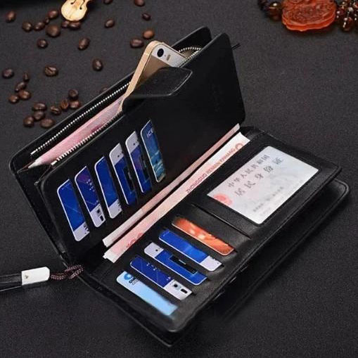 Вместительный кошелек горизонтальный, Кошелек портмоне на подарок мужчине, Кошельки клатчи мужские JI-16 Львов - изображение 10