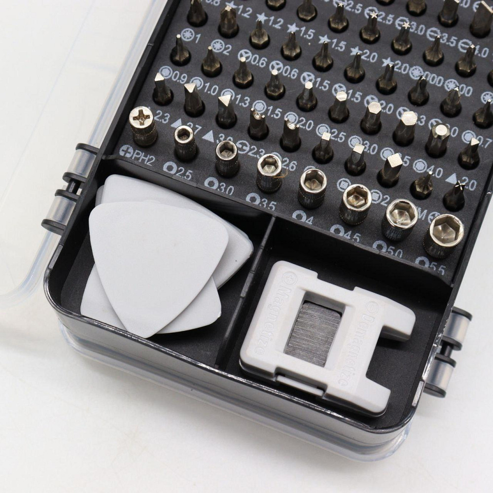Набір викруток для точних робіт 115в1 в кейсі / Набір біт з викруткою / Набір прецизійних викруток Київ - фото 5